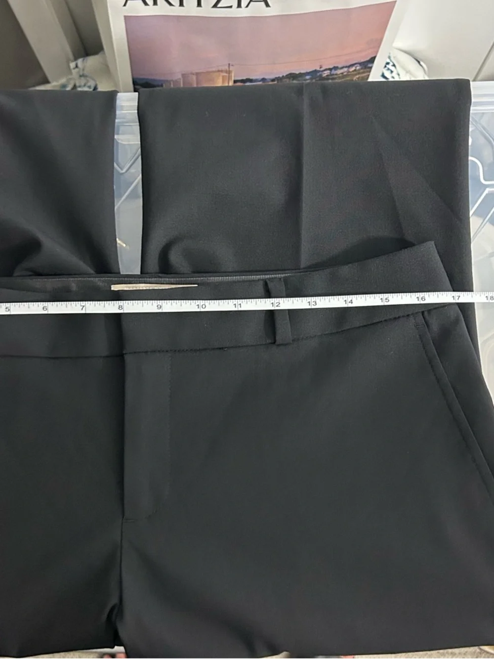 Banana Republic Martin Fit Black Dress Pants Size 8S - Picture 9 of 10